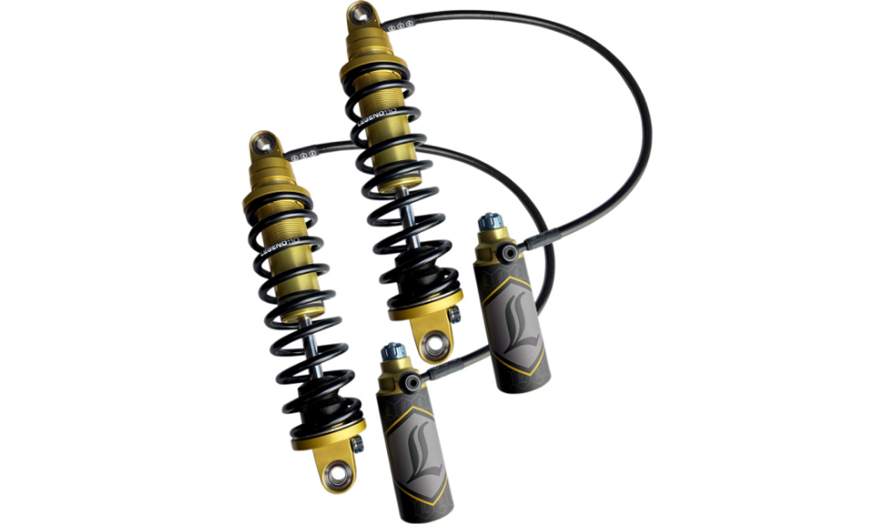 Legend Standard REVO ARC Remote Reservoir FL Coil Suspension – GOLD ’14-21 HD Touring Models