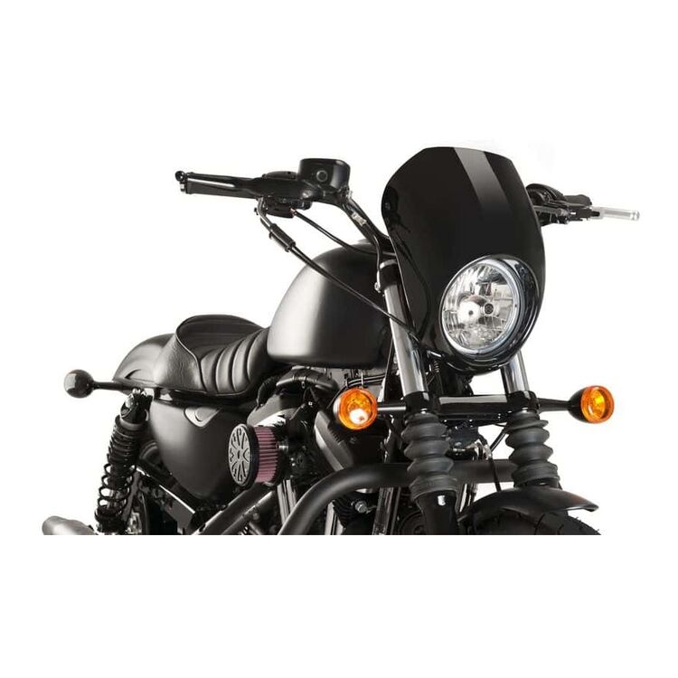 CustomAcces Free Spirit Semi-Fairing For Harley Sportster 2005-2021 Black [Previously Installed]