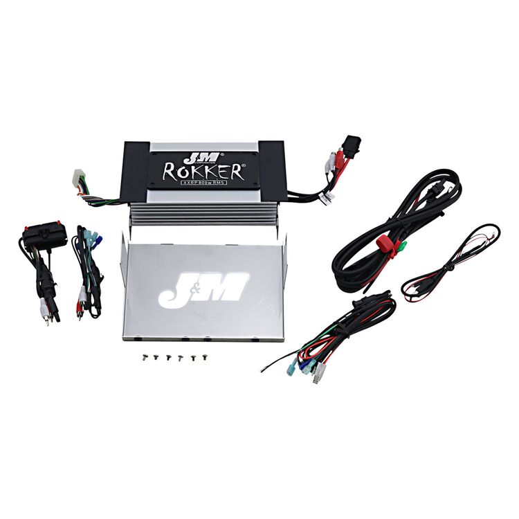 J&M Rokker XXR 800w 4-Channel DSP Programmable Amp Kit For Harley FLHX 2006-2013