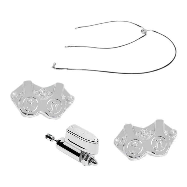 Performance Machine Stage 1 4-Piston Caliper Rear Brake Kit For Harley Trike 2009-2013
