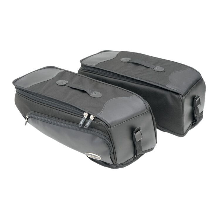 Saddlemen Deluxe Saddlebag Storage Bags For Harley Touring 1993-2013 Black [Open Box]